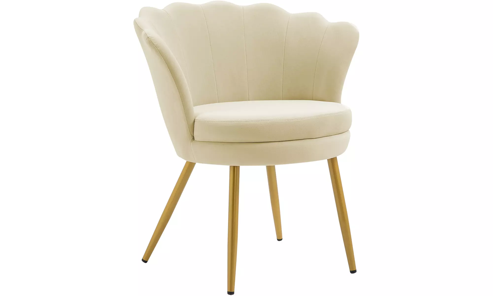 Poltroncina a conchiglia Maddina in velluto