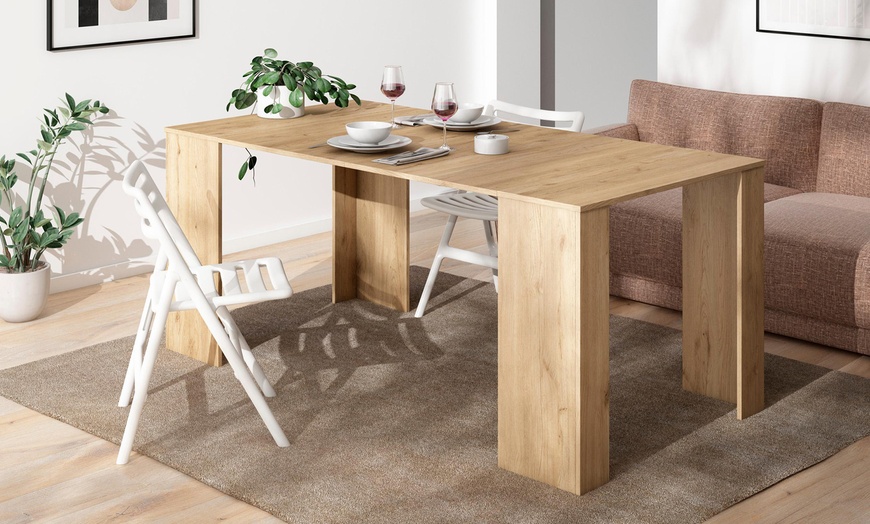 Image 7: Extendable Console Table for 8 Diners