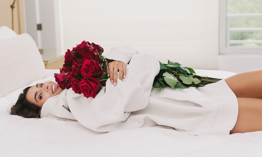 Image 1: The Feel-Better Gift That Always Works: Farm-Fresh Roses from Rosaholics Up to 71% Off.