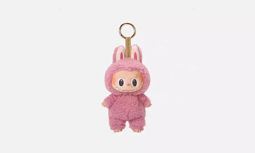 Image 6: Labubu Inspired Plush Monster Doll Keychain Bag Charm