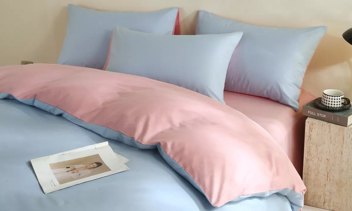 Reversible Pure Cotton Pillowcase Pair