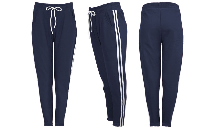 Image 8: Side-Stripe Sports Pants