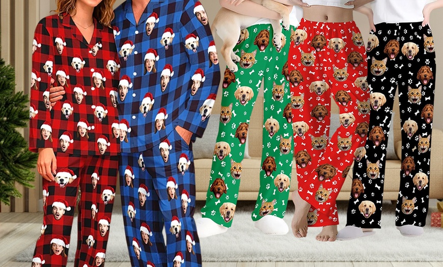 Image 2: Demi-ensemble ou ensemble de pyjama personnalisé