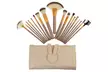 One or Two 12-Piece Champagne Make-Up Brush Sets - Image 5