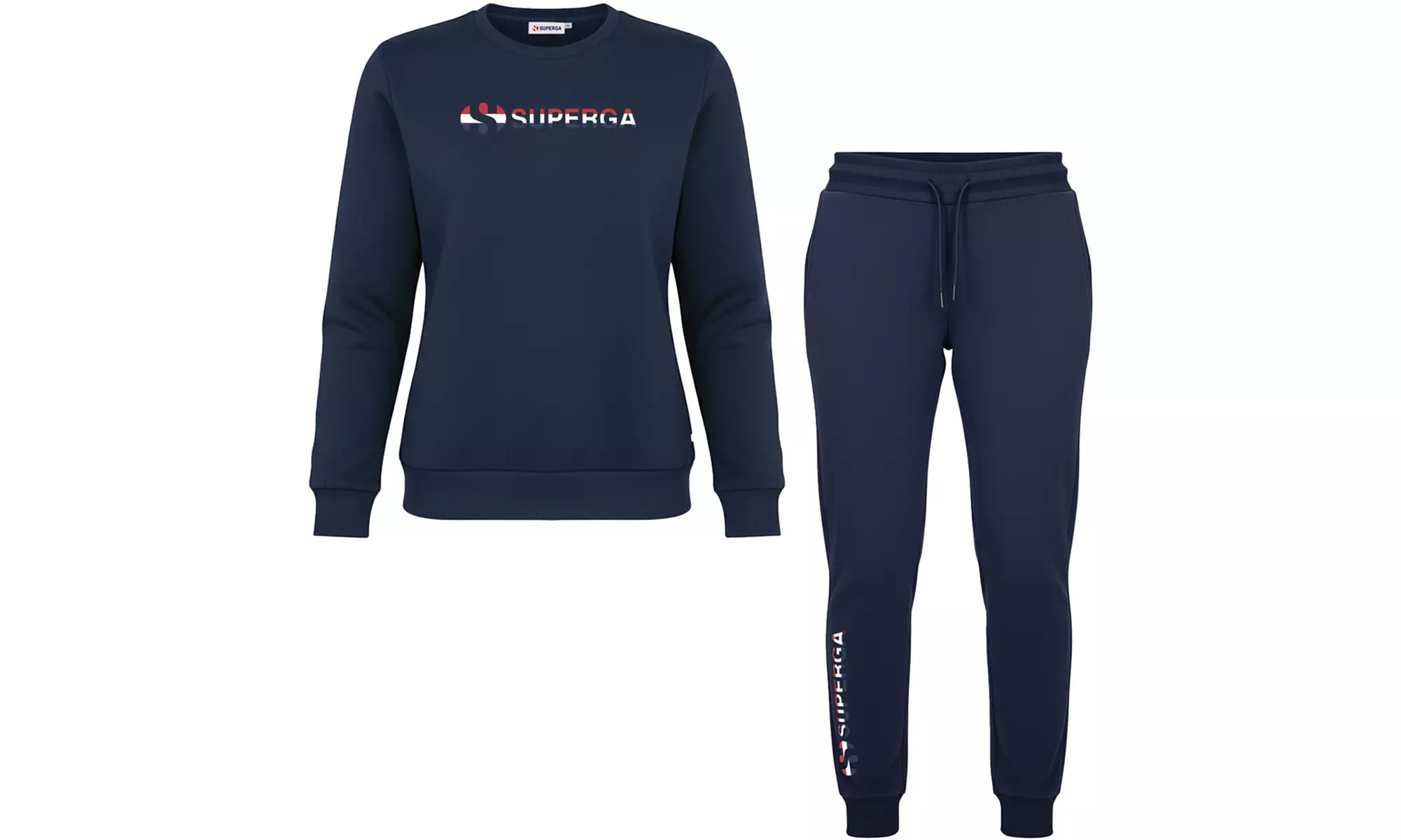 Tuta da donna in cotone felpato Superga