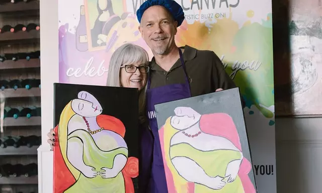$24 for a Two-Hour Painting Class for One from Vino and Canvas ($45 Value) - Primary Image