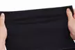 Women's Strapless Ribbed Tube Top - Backless Sleeveless Bandeau Crop Top: Black, Blue & White - Second Medium
