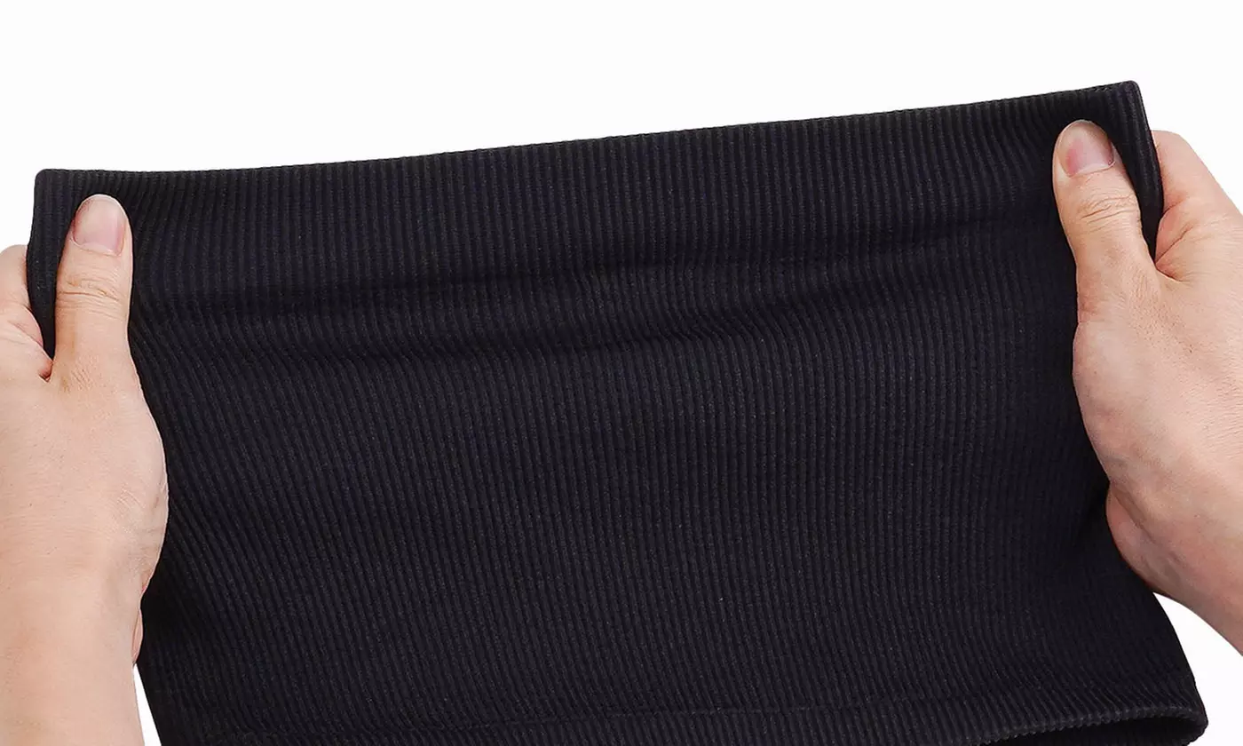 Women's Strapless Ribbed Tube Top - Bandeau Crop Top