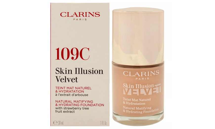 Image 4: Clarins Skin Illusion Velvet Foundation 30ml