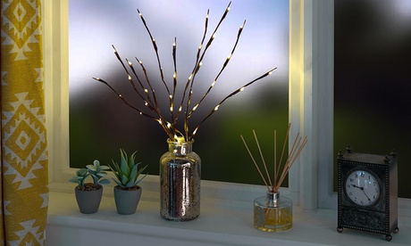 20 o 40 luci LED disposte su supporti a forma di rami