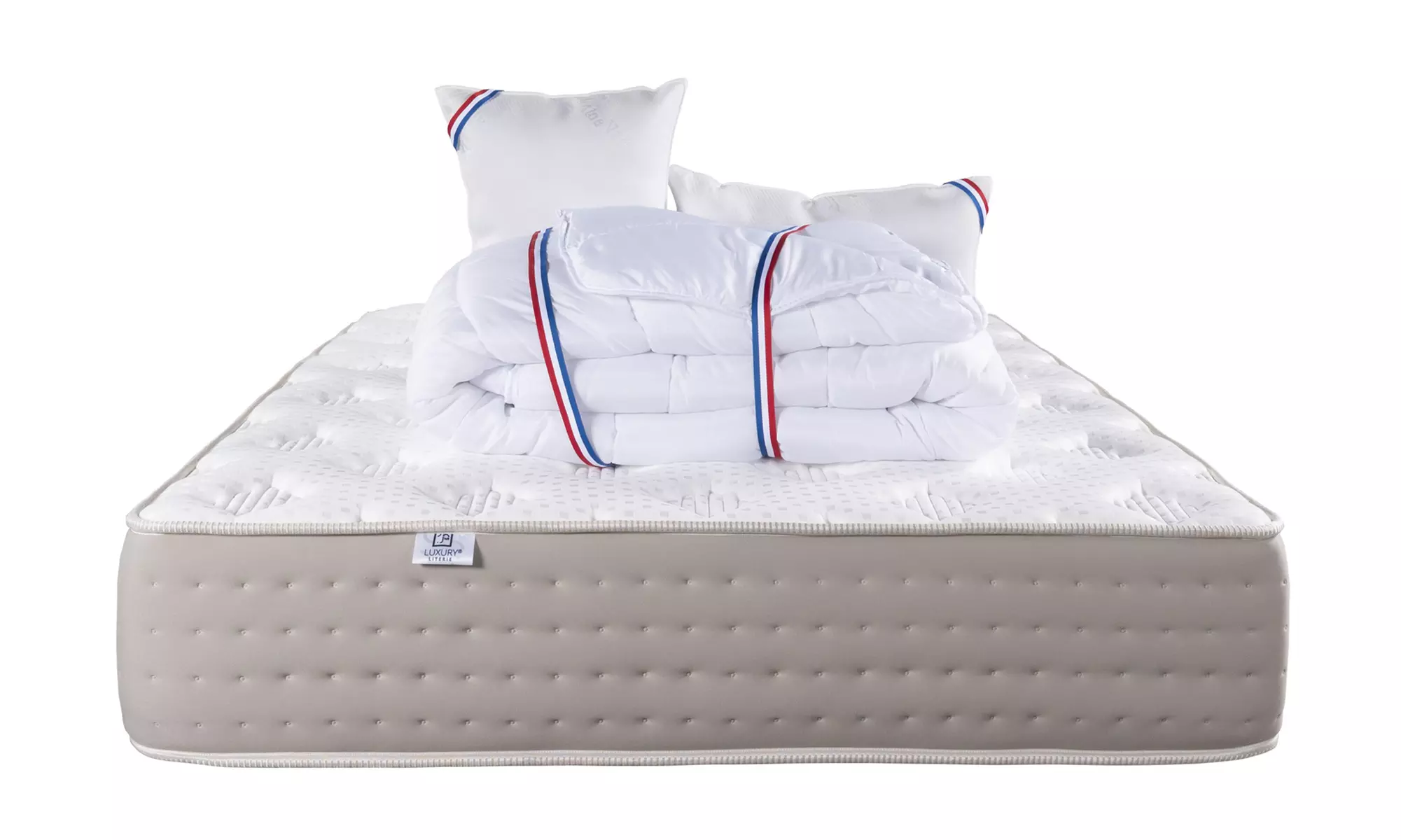 Matelas "Dreamlux", option sommier, oreiller, couette et tête de lit