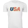 USA Gold Border - White
