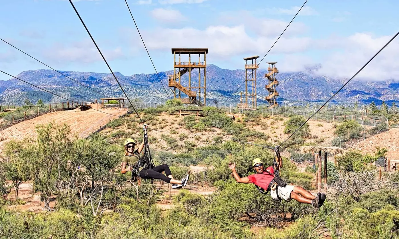 Soar Above Wildlife on a 2-Hour Predator Zipline Experience