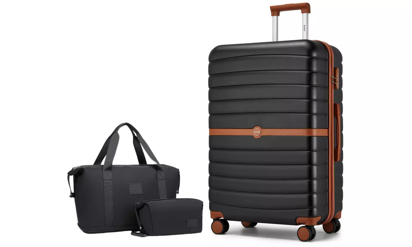 Kono Reisekoffer inkl. Reisetasche und Kulturbeutel