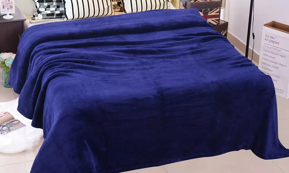 JML Soft Lightweight Plush Flannel Blanket for Bed/Sofa,King/Queen Size