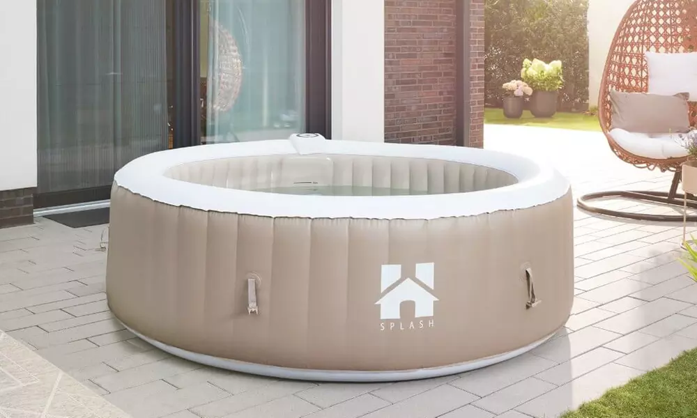 Home Deluxe Aufblasbarer Outdoor-Whirlpool SPLASH für bis zu 6 Personen