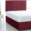 Image 8: Plush Velvet Ottoman Gas Lift Bed with Memory Spring Mattress

