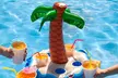 Mini bar flottant gonflable porte verres Palmier ou Pinata - Second Medium