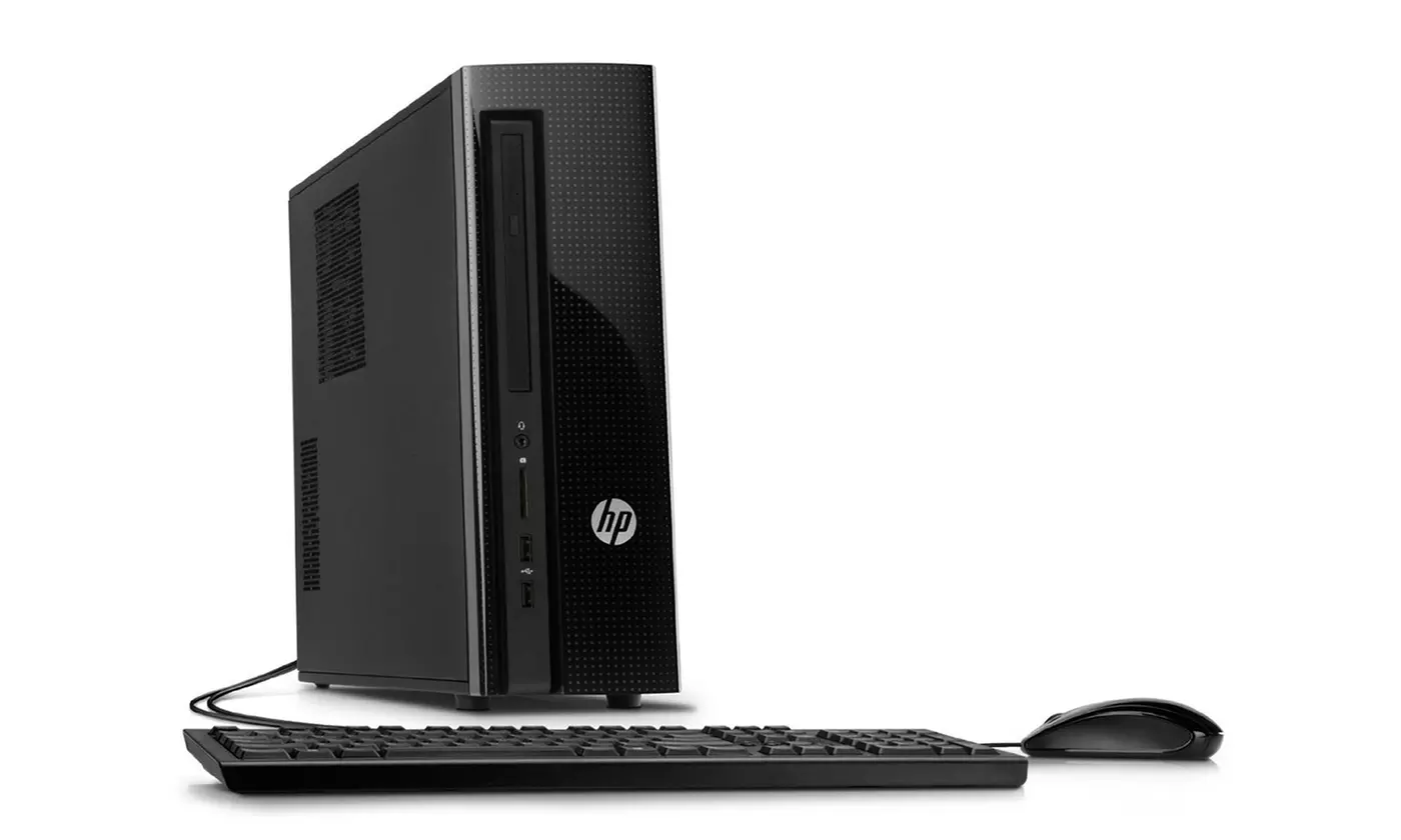 HP Slimline Desktop PC with 2.41GHz Intel Processor, 4GB RAM, and 500GB Hard Drive (Refurbished) - Primary Image