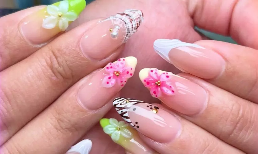 Get a Full Set of Acrylics, Gel Mani & Pedi for Stunning Nails
