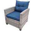 Image 3: Three-Piece FurnitureOne Rattan-Effect Bistro Set 