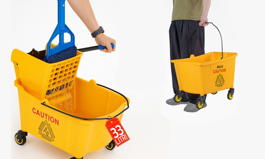 Image 1: Carrello pulizie lavapavimenti Bakaji