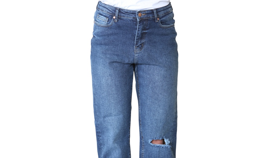 Image 4: Women's Straight Leg Ripped Autograph Jeans