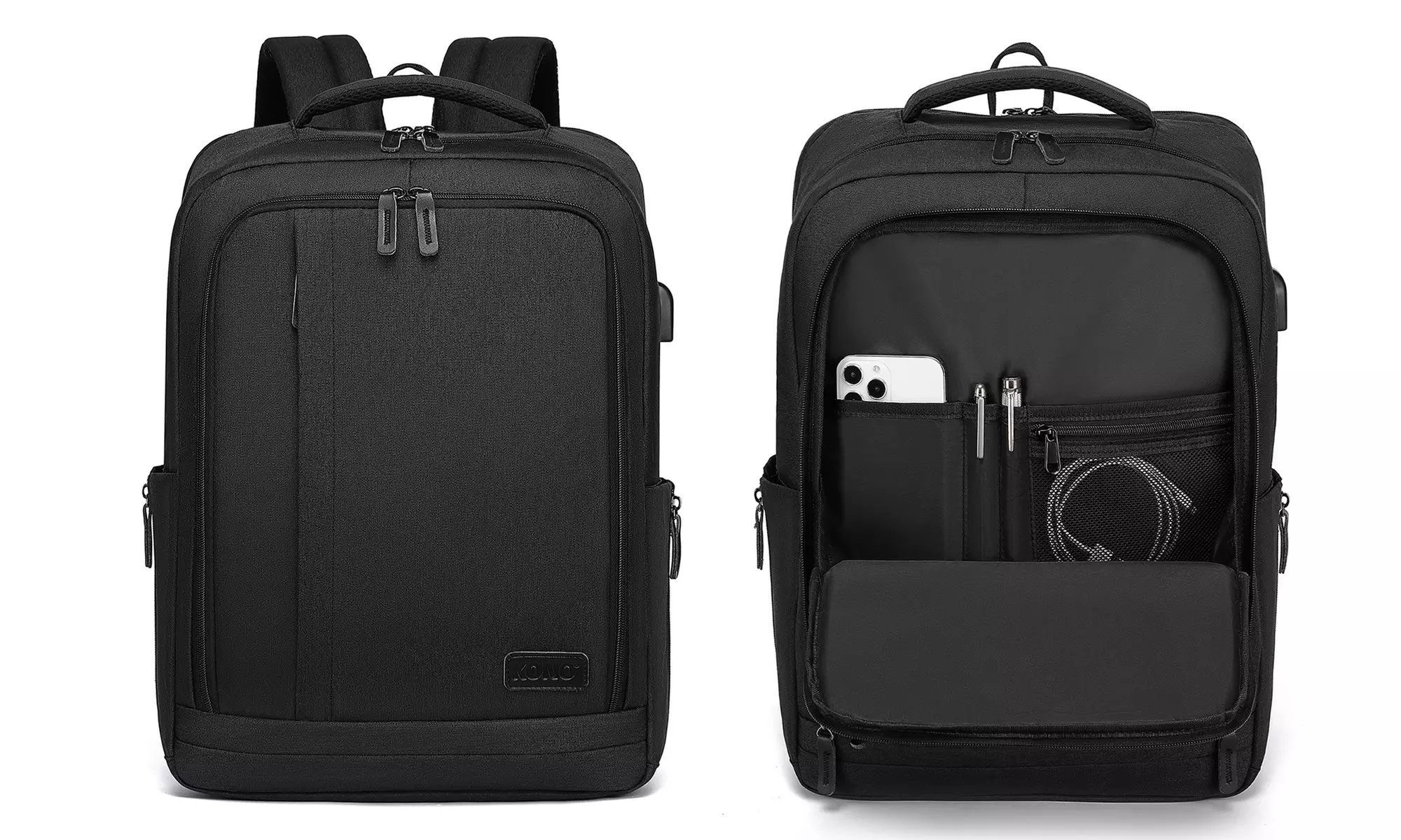 Zaino multiscomparto Kono con porta USB