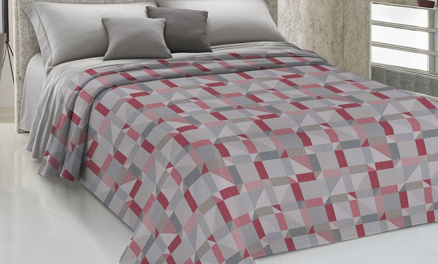 Image 6: Copriletto Pensieri Delicati 100% cotone Made in Italy