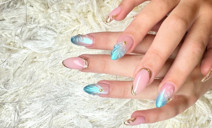 Image 2: Relax with a Lash Extensions, Hard gel/Full set, and Pedicure 