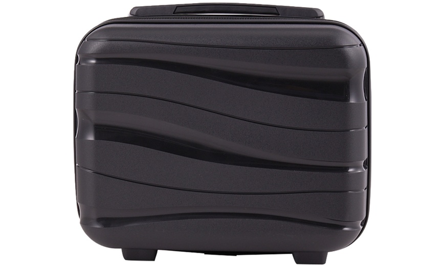 Image 16: Four Piece PP Suitcase Set with Silent Wheels & Password Lock