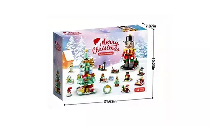 LEGO Inspired Christmas Advent Calendar Blind Box Building Blocks Set