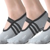 Image 13: 1-3 Pair Yoga Sock for Women Non-Slip Grips & Straps Dance Socks Pilates Socks 