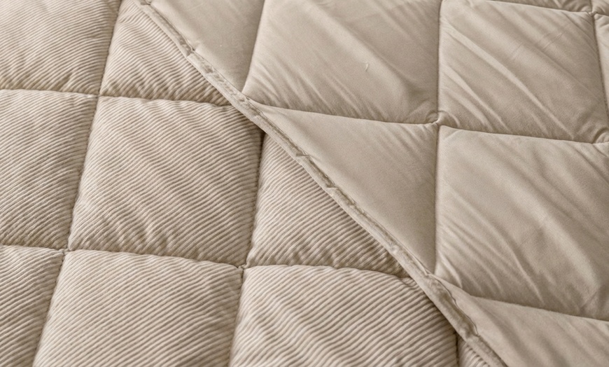 Image 20: Trapunta invernale matrimoniale in velluto