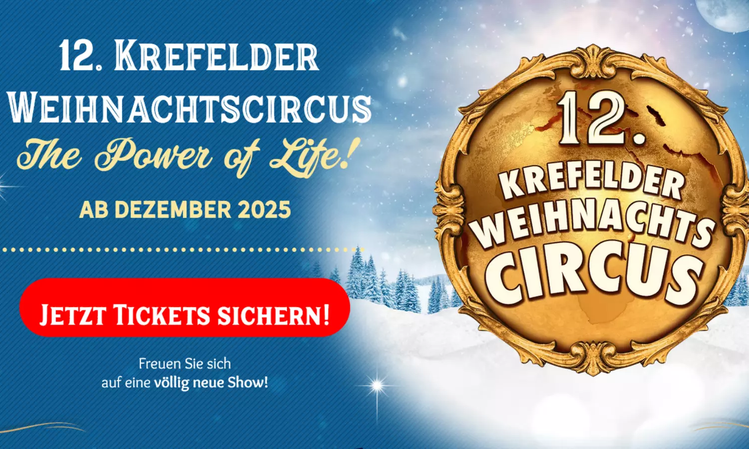 Ticket für den Krefelder Weihnachtscircus im Dezember und Januar (bis zu 26% sparen) - Primary Image