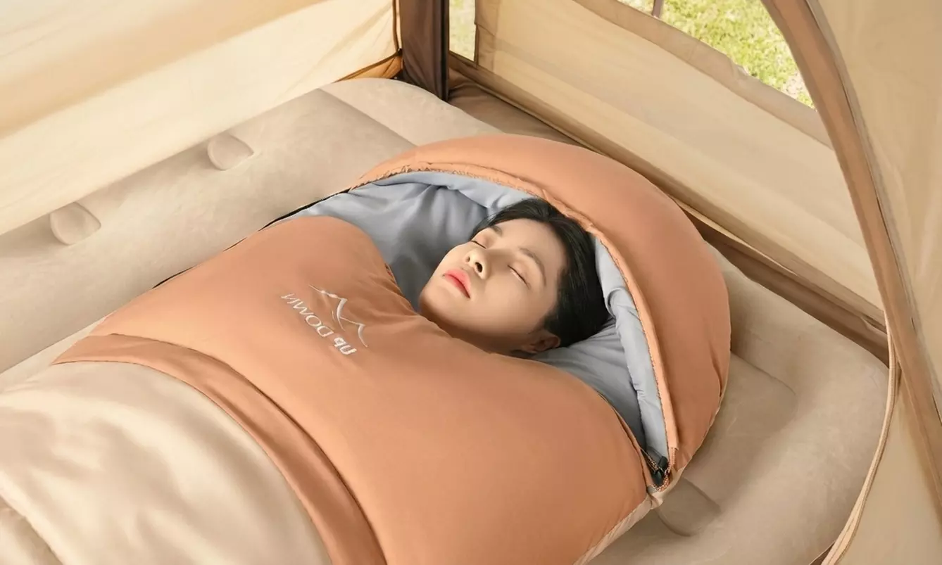 3-Season Camping Sleeping Bag with Hood