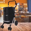 Image 1: Hoppa Lightweight 6-Wheel Premium Folding Shopping Trolley 74L