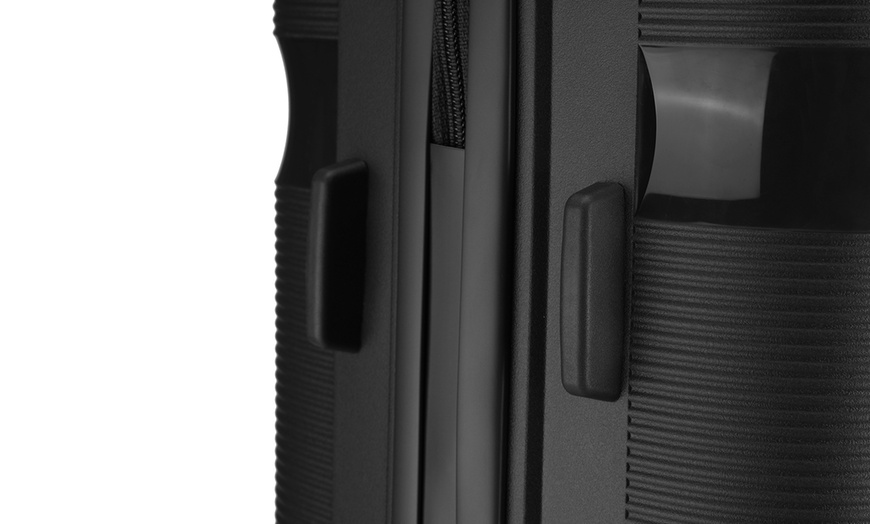 Image 6: KONO 20-inch Colourful PP Hard Shell Suitcase Hand Luggage with Lock