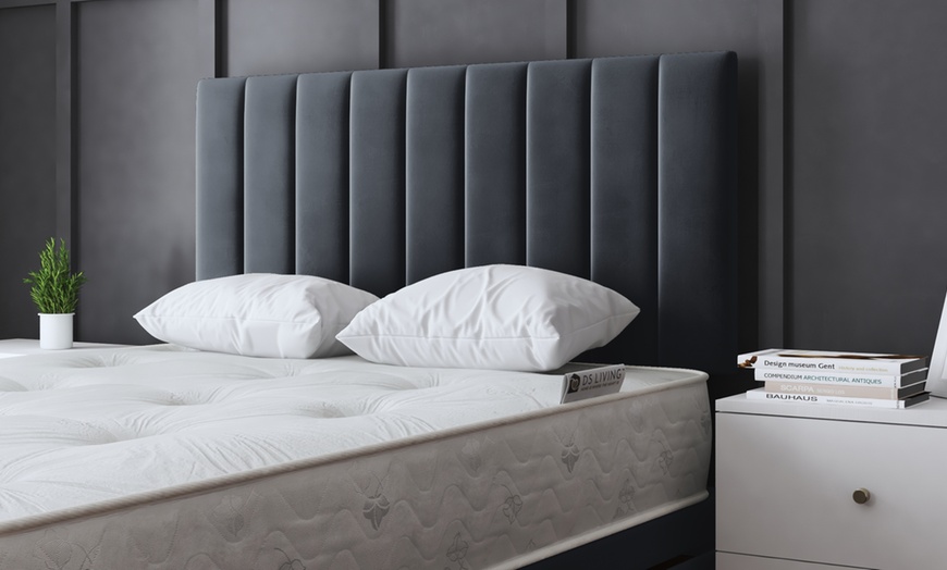 Image 12: Amelia Panel Divan Bed with Optional 2 or 4 Drawers