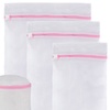 Image 13: 90L Large Laundry Basket Mesh Laundry Wash Bags for Socks Underwear Hosiery Bras
