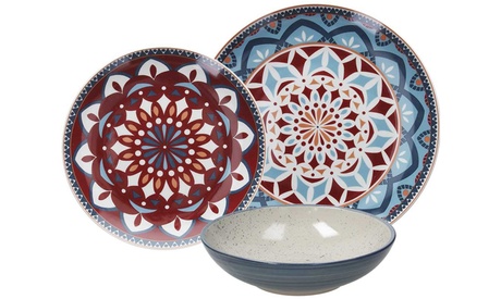 Servizio 18 piatti Tognana Metropolis Cannella in porcellana