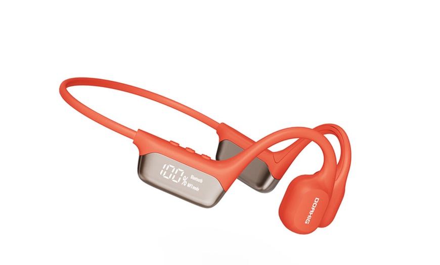 Image 3: IPX8 Waterproof Bone Conduction Bluetooth Earphones with 32GB Storage