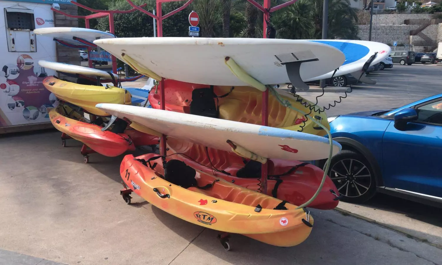 1 o 2 horas de paddle surf o kayak individual o doble
