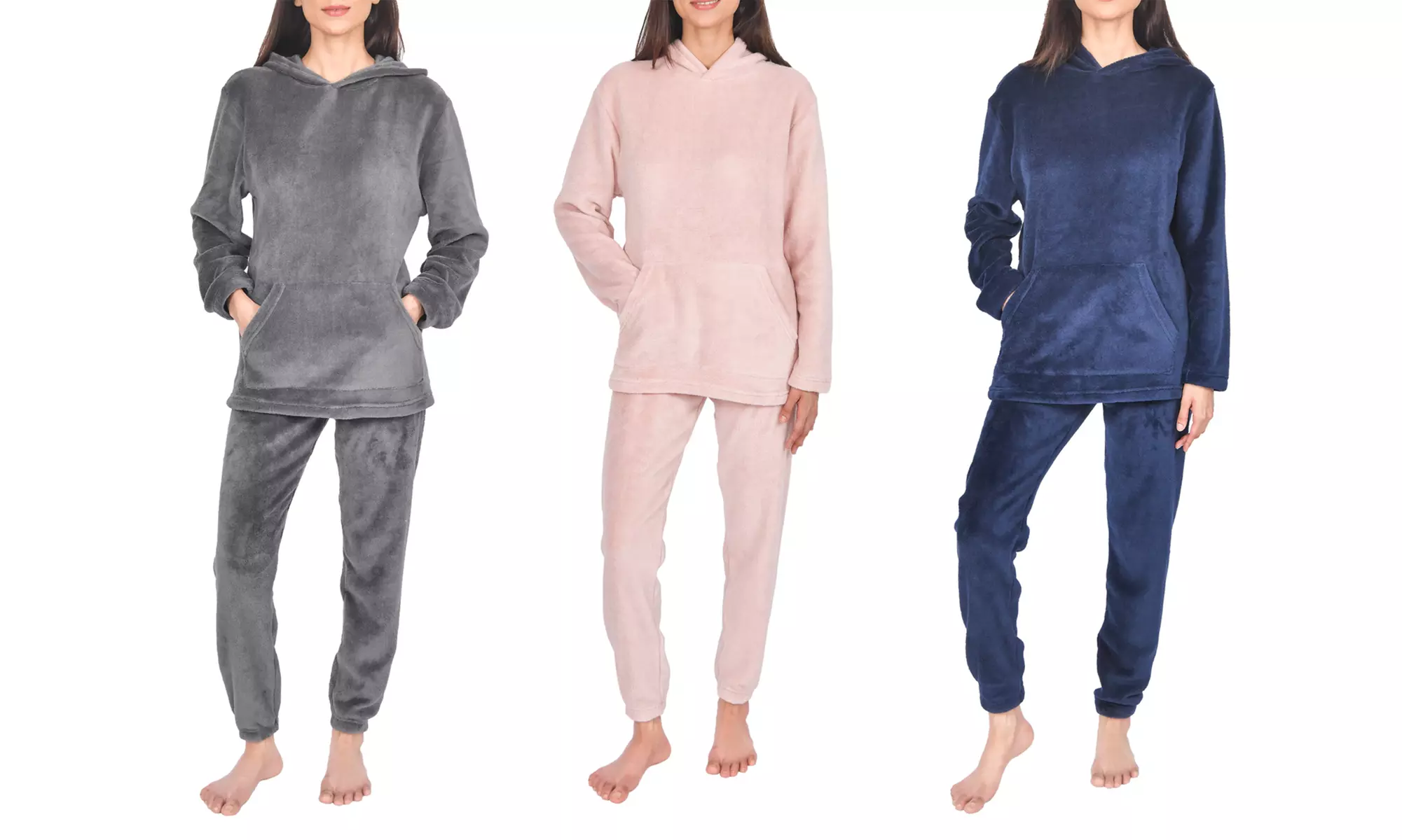 Women's Fleece Loungewear Hoodie and Jogger Set