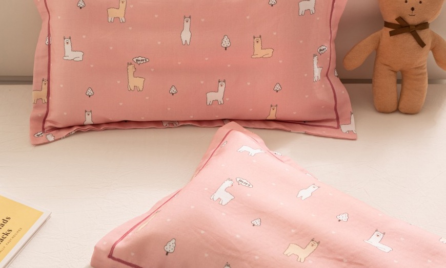 Image 54: Breathable Pure Cotton Kids Pillowcase Pair