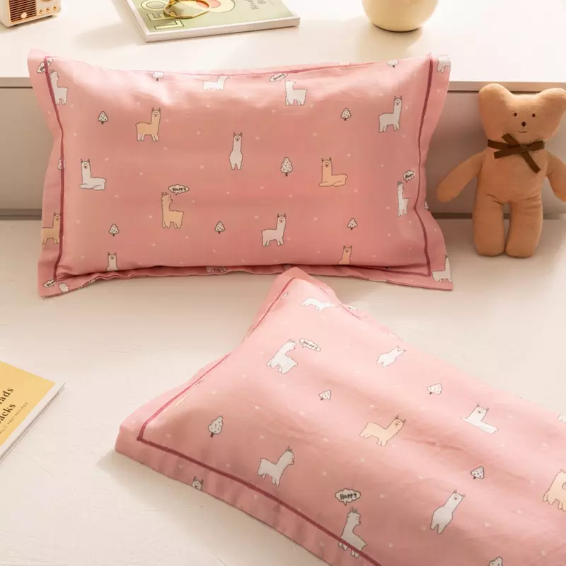 Breathable Pure Cotton Kids Pillowcase Pair