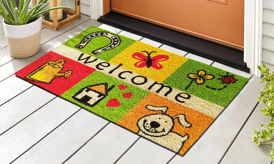 Zerbino in cocco con retro antiscivolo