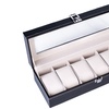 Image 4: 6/10/12/20/24 Slots Watch Box Display Case Organizer Jewelry Storage & Lockable