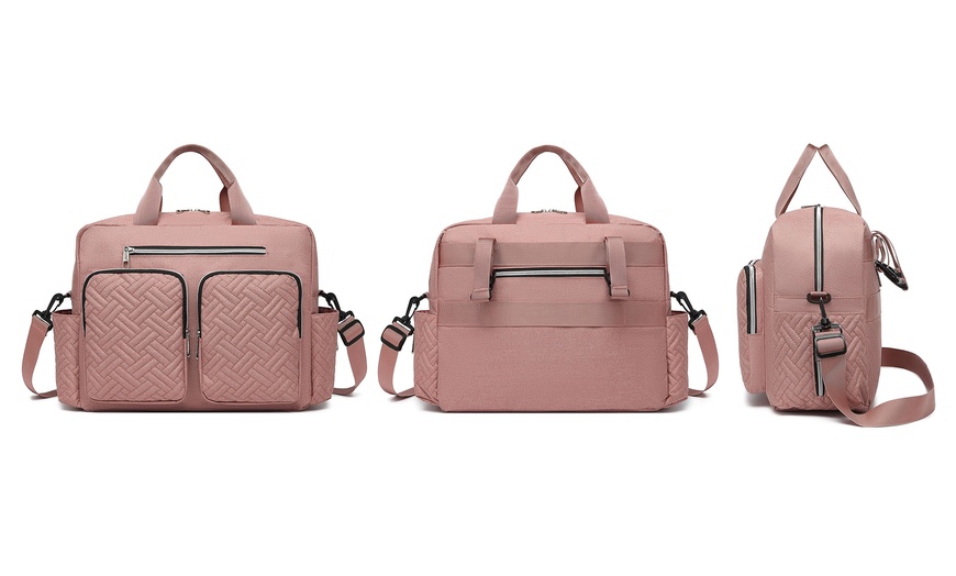 Image 21: Versatile Diaper Changing Tote Bag