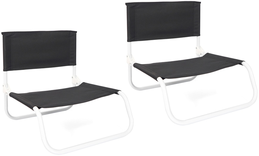 Image 2: Paire de chaises de plage pliantes
